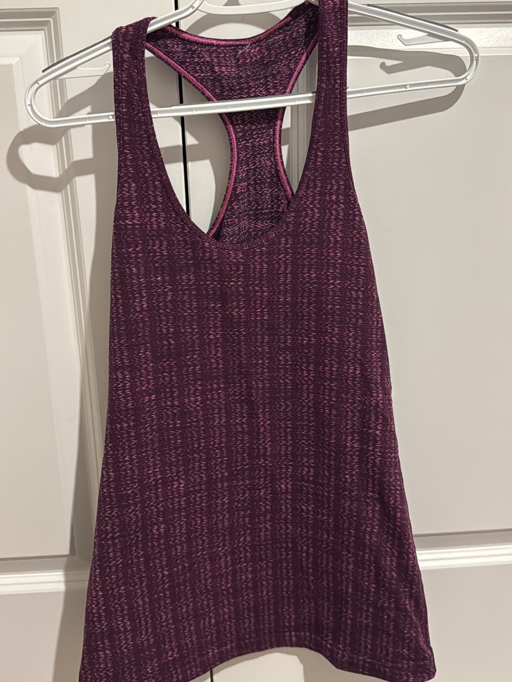 lululemon athletica Purple Patterned Racerback Tank Top